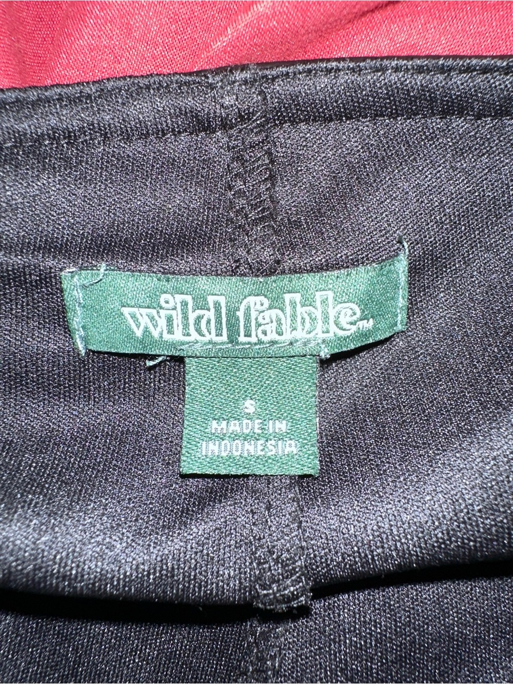 Black Faux Leather Mini Skort - Picture 3 of 5